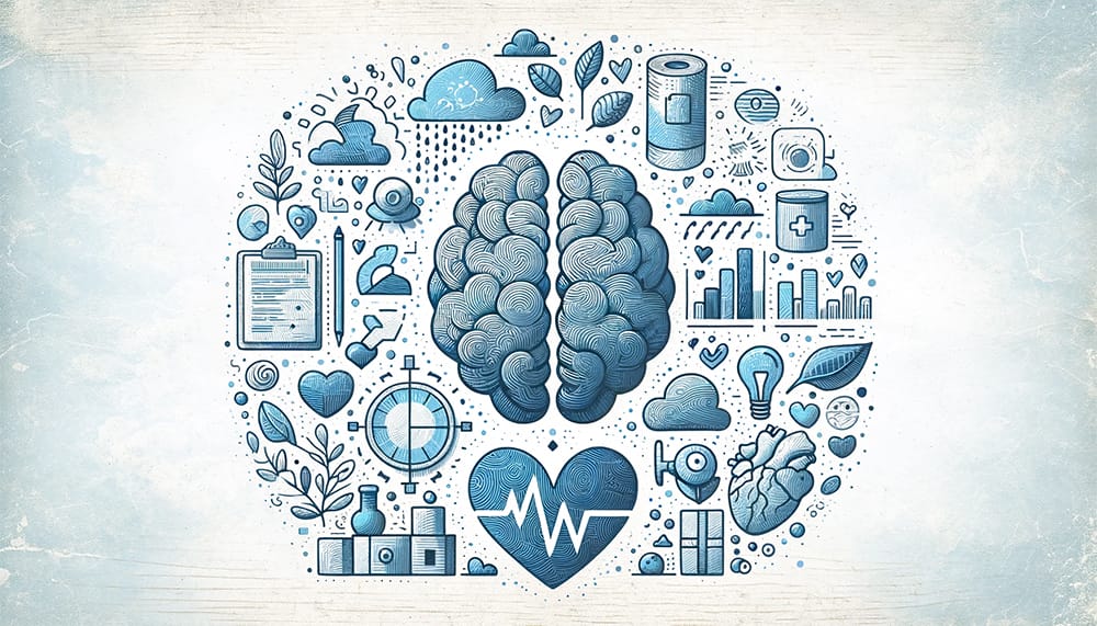 Symbolic presentation of brain and heart rate variability