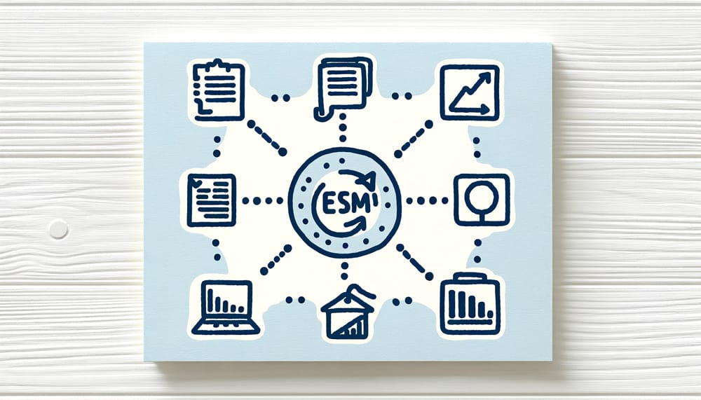 Simplified Integration of ESM with Digital Research Tools - Minimalistic Concept Illustration