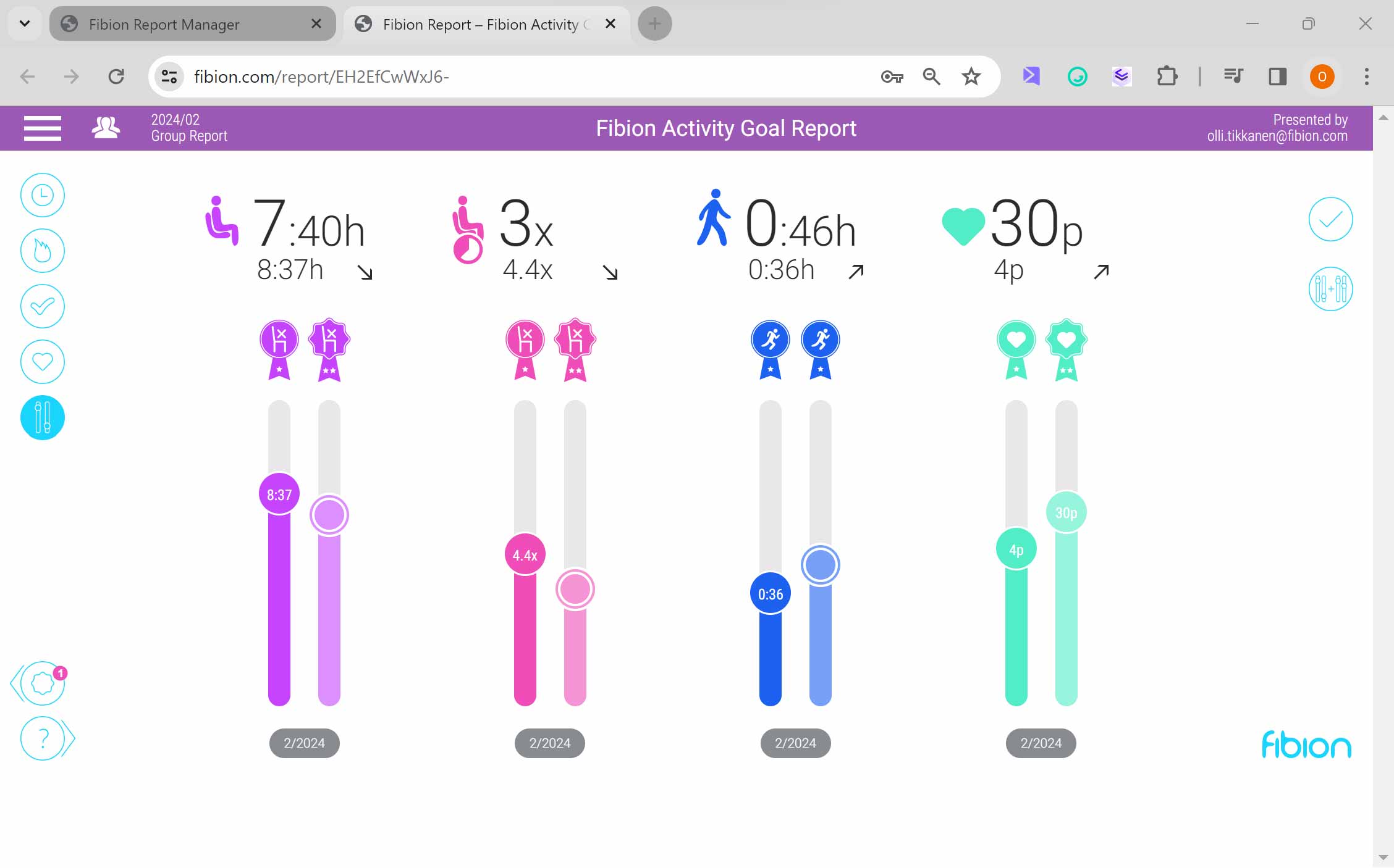 fibion report- group reports