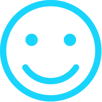 A simple line drawing of a smiling face within a circle, commonly known as a smiley face, adored by kids.
