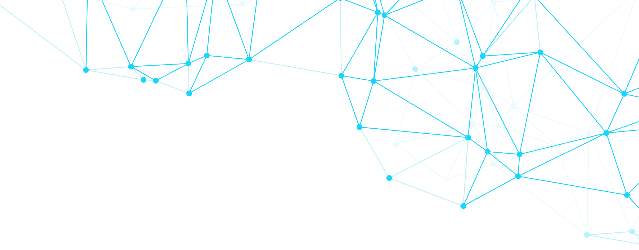 Illustration of a complex network of interconnected blue lines and nodes on a dark background, depicting data connections or a web structure related to get Fibion quotes.